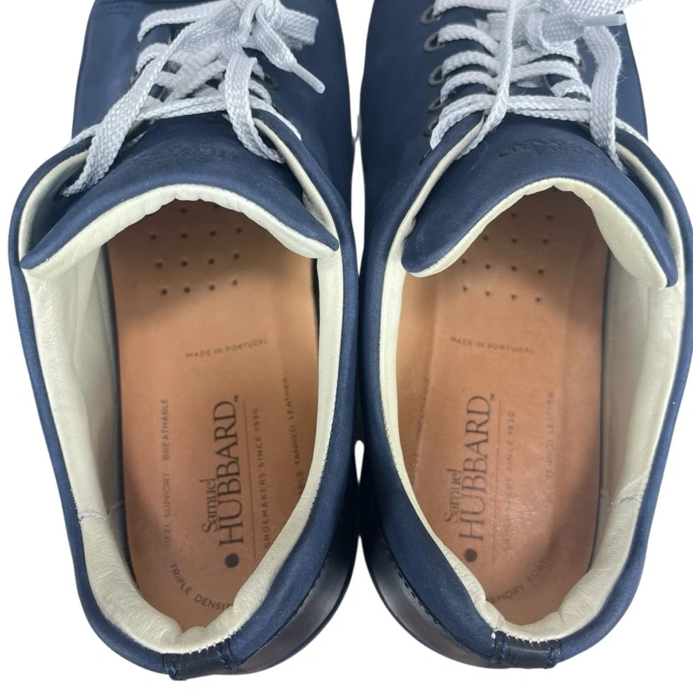 Samuel Hubbard Men’s 10.5 Navy Blue‎ Leather Vibram Sole Sneakers